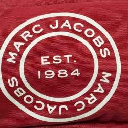 Pre Owned Marc Jacobs Savvy Red Canvas Logo Print Tote
