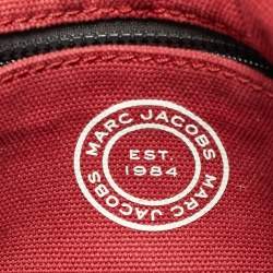 Pre Owned Marc Jacobs Savvy Red Canvas Logo Print Tote