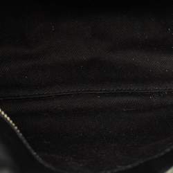 Pre Owned Marc Jacobs Navy Blue Denim Printed Leather Medium The Tote Bag