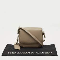 Pre Owned Marc Jacobs Grey Leather Mini Rider Crossbody Bag