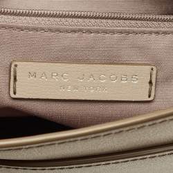 Pre Owned Marc Jacobs Grey Leather Mini Rider Crossbody Bag