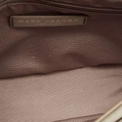 Pre Owned Marc Jacobs Grey Leather Mini Rider Crossbody Bag