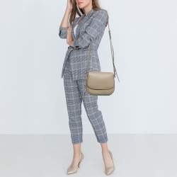 Pre Owned Marc Jacobs Grey Leather Mini Rider Crossbody Bag