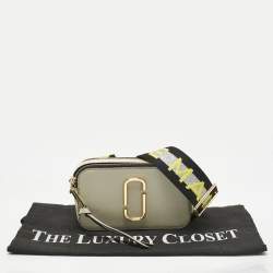Pre Owned Marc Jacobs Tricolor Patent Leather Snapshot Camera Crossbody Bag