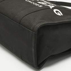 Pre Owned Marc Jacobs Black Canvas Large The Tote Bag