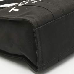 Pre Owned Marc Jacobs Black Canvas Large The Tote Bag