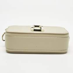 Pre Owned Marc Jacobs Beige Patent Leather Snapshot Camera Crossbody Bag