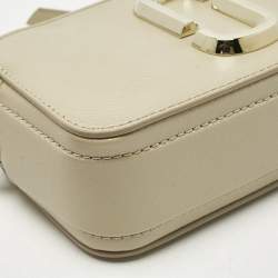 Pre Owned Marc Jacobs Beige Patent Leather Snapshot Camera Crossbody Bag