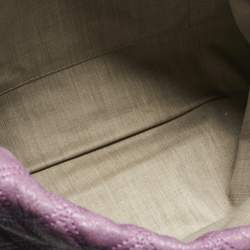 Pre Owned Marc Jacobs Purple/Orange Quilted Leather Oversized Clutch