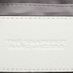 Pre Owned Marc Jacobs Cream/Black Patent Leather Snapshot Camera Crossbody Bag