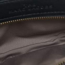 Pre Owned Marc Jacobs Cream/Black Patent Leather Snapshot Camera Crossbody Bag