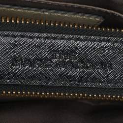 Pre Owned Marc Jacobs Cream/Black Patent Leather Snapshot Camera Crossbody Bag