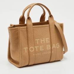 Pre Owned Marc Jacobs Beige Leather Small The Tote