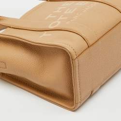 Pre Owned Marc Jacobs Beige Leather Small The Tote