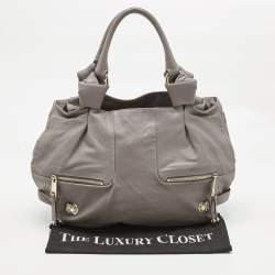 Pre Owned Marc Jacobs Grey Leather Mercer Parker Satchel