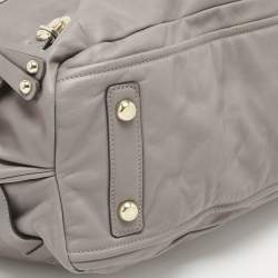 Pre Owned Marc Jacobs Grey Leather Mercer Parker Satchel