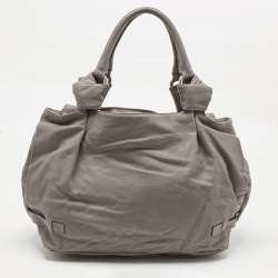 Pre Owned Marc Jacobs Grey Leather Mercer Parker Satchel