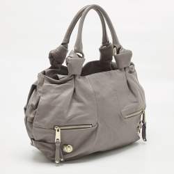 Pre Owned Marc Jacobs Grey Leather Mercer Parker Satchel