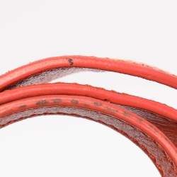 Pre Owned Marc Jacobs Orange Quilted Leather Rudi Satchel