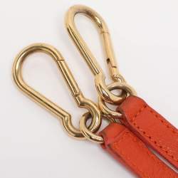 Pre Owned Marc Jacobs Orange Quilted Leather Rudi Satchel