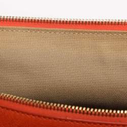 Pre Owned Marc Jacobs Orange Quilted Leather Rudi Satchel