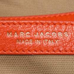 Pre Owned Marc Jacobs Orange Quilted Leather Rudi Satchel