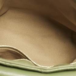 Pre Owned Marc Jacobs Green Quilted Leather Large Baroque Single Shoulder Bag