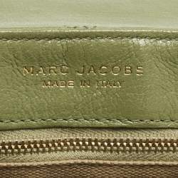Pre Owned Marc Jacobs Green Quilted Leather Large Baroque Single Shoulder Bag