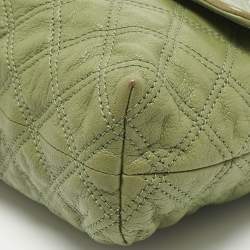 Pre Owned Marc Jacobs Green Quilted Leather Large Baroque Single Shoulder Bag