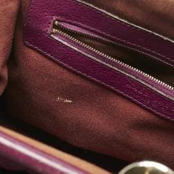 Pre Owned Marc Jacobs Magenta Quilted Leather Stam Satchel