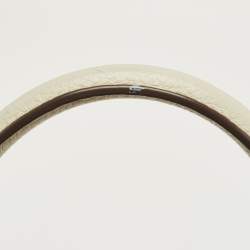 Pre Owned Marc Jacobs Off White Leather Gotham North South Tote