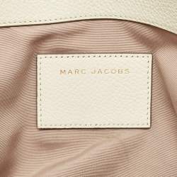 Pre Owned Marc Jacobs Off White Leather Gotham North South Tote