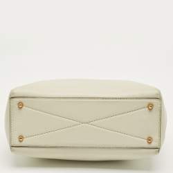 Pre Owned Marc Jacobs Off White Leather Gotham North South Tote