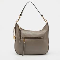 Pre Owned Marc Jacobs Grey Leather Recruit Hobo