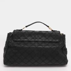 Pre Owned Marc Jacobs Black Quilted Leather Baroque Single Shoulder Bag