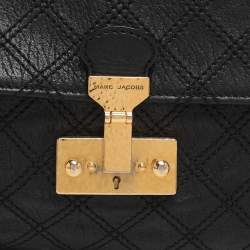 Pre Owned Marc Jacobs Black Quilted Leather Baroque Single Shoulder Bag