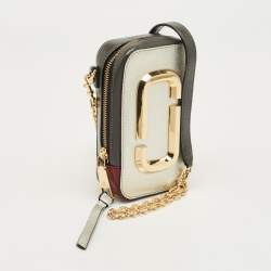 Pre Owned Marc Jacobs Tricolor Leather The Hot Shot Crossbody Bag