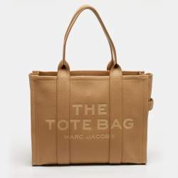 Pre Owned Marc Jacobs Camel Leather Large The Tote Bag