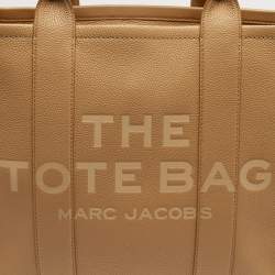 Pre Owned Marc Jacobs Camel Leather Large The Tote Bag