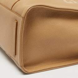 Pre Owned Marc Jacobs Camel Leather Large The Tote Bag