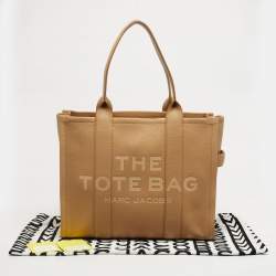 Pre Owned Marc Jacobs Camel Leather Large The Tote Bag