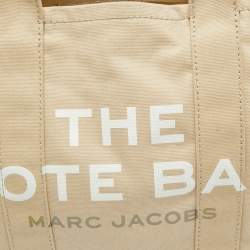 Pre Owned Marc Jacobs Beige Canvas Large The Tote Bag