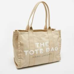 Pre Owned Marc Jacobs Beige Canvas Large The Tote Bag