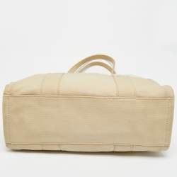 Pre Owned Marc Jacobs Beige Canvas Large The Tote Bag
