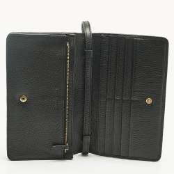 Pre Owned Marc Jacobs Black Leather Flap Crossbody Bag