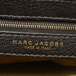 Pre Owned Marc Jacobs Black Quilted Leather Stam Satchel
