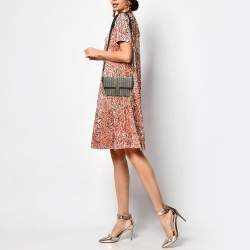 مملوكة مسبقًا Marc Jacobs The Monogram J Marc Mini Black Fabric Shoulder Bag