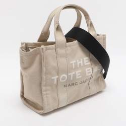 مملوكة مسبقًا Marc Jacobs The Tote Small Beige Canvas Bag