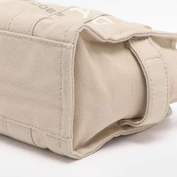 مملوكة مسبقًا Marc Jacobs The Tote Small Beige Canvas Bag