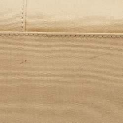 Pre Owned حقيبة تسوق قماش بيج كبيرة مارك جاكوبس توت